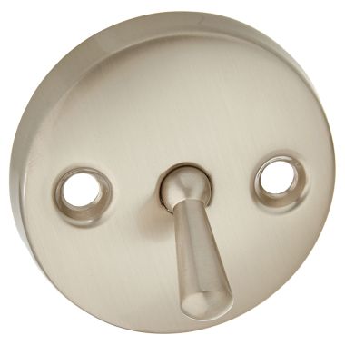 Click here to see Jones Stephens P3566BN Jones Stephens P3566BN Trip Lever Faceplate - 2 Holes, Brushed Nickel
