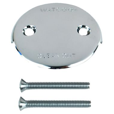 Click here to see Watco 18002-CP Watco 18002-CP Chrome Plated Two-Hole Overflow Plate Kit