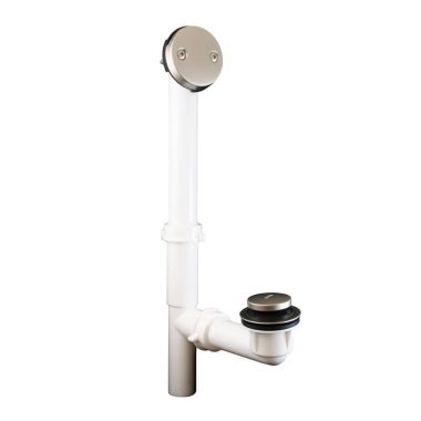 Click here to see Jones Stephens P3752PN Jones Stephens P3752PN Polished Nickel Toe Touch Waste & Overflow Kit Pvc