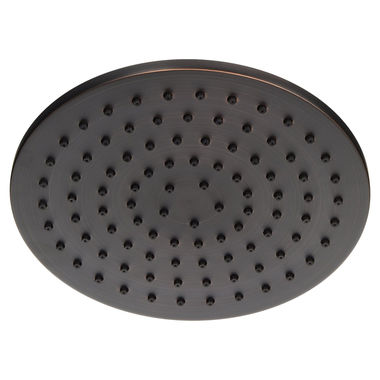 Click here to see Jones Stephens S0192RB Jones Stephens Contemporary 8in Round Rain Shower Head with Rubber Tips, 2.5 GPM, Brass, Oil Rubbed Bronze - S0192RB