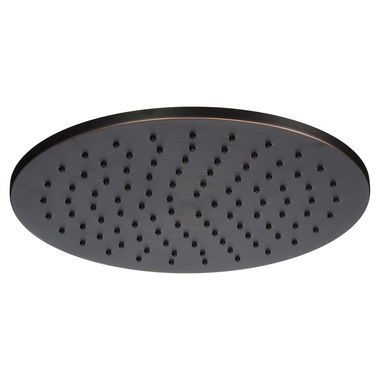 Click here to see Jones Stephens S0193WB Jones Stephens 10in Round Rain Shower Head with Rubber Tips, 2.5 GPM, 80 PSI, Old World Bronze - S0193WB