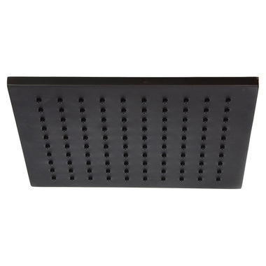 Click here to see Jones Stephens S0195RB Jones Stephens Contemporary 10in Square Shower Head with Rubber Tips, 2.5 GPM, Oil Rubbed Bronze - S0195RB