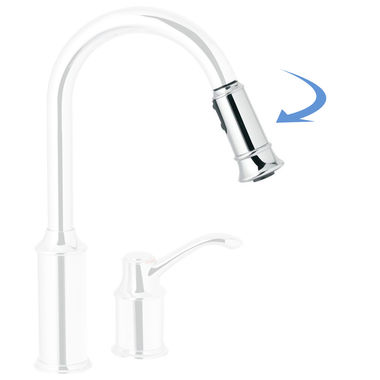 Click here to see Moen 141044 Moen Wand & Hose Kit for Aberdeen Old Style, Chrome - 141044 