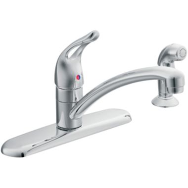 Click here to see Moen 67460 Moen 67460 Chateau Series Single-Handle Kitchen Faucet with Side Spray (Chrome)