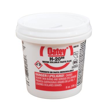 Click here to see Oatey 30132 Oatey H-205 Water Soluble Flux, 8 oz, Paste, Off-White to Light Yellow