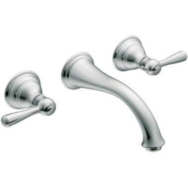 Click here to see Moen T6107 Moen T6107 Kingsley Chrome Wall Mount Bathroom Faucet