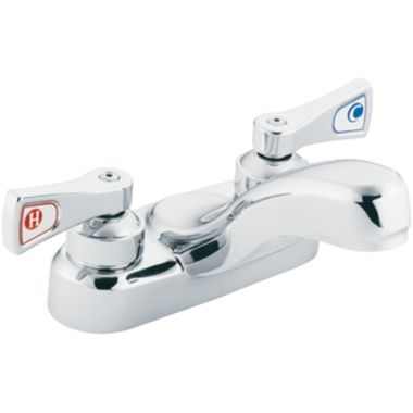 Click here to see Moen 8211 Moen Commercial Commercial Lavatory Faucet with Wrist Blade Handles, 0.5 GPM - 8211 