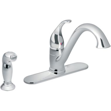 Click here to see Moen 67840 Moen Camerist Single-Handle Kitchen Faucet w/ Side Spray, Chrome - 67840