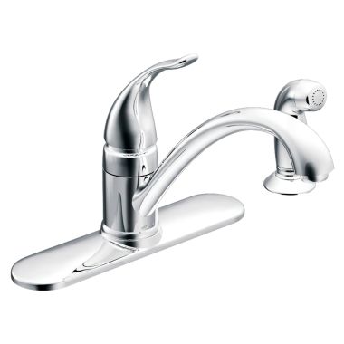 Click here to see Moen CA87480 Moen Torrance Single-Handle Kitchen Faucet w/ Side Spray, Chrome - CA87480