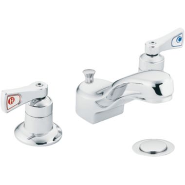 Click here to see Moen 8223 Moen 8223 M-Dura Commercial Two Handle Lavatory Faucet, Chrome