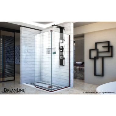 Click here to see DreamLine SHDR-3230343-06 DreamLine Linea Two Adjacent Frameless Shower Screens 34