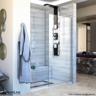 Click here to see DreamLine SHDR-3230721-04 DreamLine Linea Single Panel Frameless Shower Screen 30