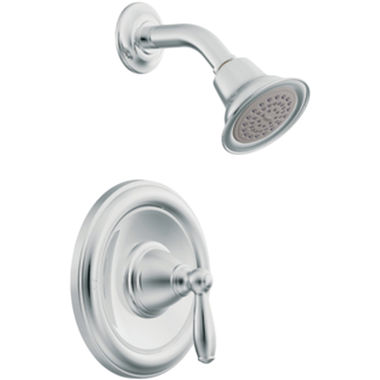 Click here to see Moen T62152 Moen Brantford Posi-Temp Single-Handle Shower Faucet, One-Function, 2.5 GPM, Lever Handle, Bulk Version, Chrome - T62152