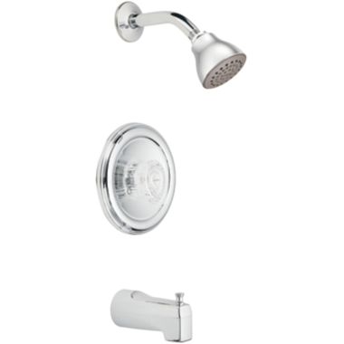 Click here to see Moen 2363 Moen Chateau Posi-Temp Tub/Shower Faucet with Adjustable Temp Limit Stop, 2.5 GPM, 1-Function, Single Knob Handle, Chrome - 2363