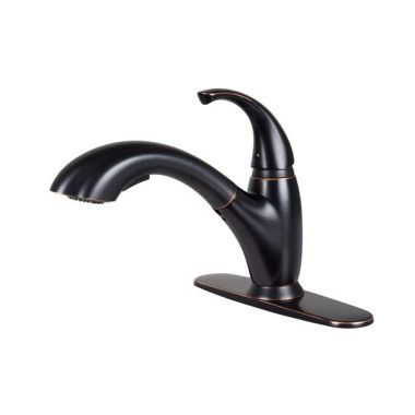 Click here to see Ultra Faucets UF12805 Ultra Faucets Single-Handle Pull-Out Kitchen Faucet, Oil-Rubbed Bronze - UF12805