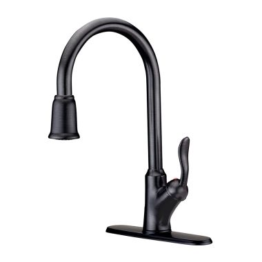 Click here to see Ultra Faucets UF13305 Ultra Faucets Transitional Single-Handle Pull-Down Kitchen Faucet, Oil-Rubbed Bronze - UF13305