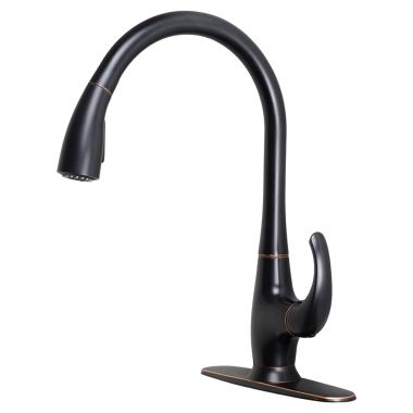 Click here to see Ultra Faucets UF13805 Ultra Faucets Vantage Single Handle Pull-Down Kitchen Faucet, Oil-Rubbed Bronze - UF13805