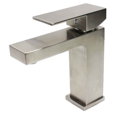 Click here to see Ultra Faucets UF30303 Ultra Faucets Icon Collection One-Handle Vessel Bathroom Faucet, Less Pop-Up Drain, Lever Handle, 1.2 GPM, Brushed Nickel - UF30303