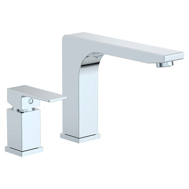 Click here to see Ultra Faucets UF65500 Ultra Faucets Icon Single-Handle Deck-Mount Roman Tub Faucet, 2-Hole, Metal Lever Handle, ADA, Chrome - UF65500