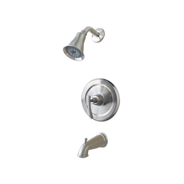 Click here to see Ultra Faucets UF78803 Ultra Faucets Sweep Tub/Shower Trim, Brushed Nickel - UF78803