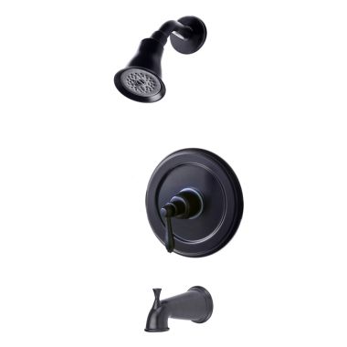 Click here to see Ultra Faucets UF78905 Ultra Faucets Contour Collection Oil Rubbed Bronze Tub and Shower Trim Requires Pressure Balance Valve, Wall-Mount Installation - UF78905