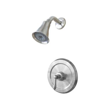 Click here to see Ultra Faucets UF78903-1 Ultra Faucets Contour Collection Single-Handle Pressure-Balanced Shower Faucet, Metal Lever Handle, ADA, Brushed Nickel - UF78903-1