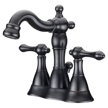 Click here to see Ultra Faucets UF45215 Ultra Faucets Prime 3-Hole Centerset Oil-Rubbed Bronze Bathroom Faucet with Metal Pop-Up Drain, 1.5 GPM, NEOPERL Aerator, Two-Handle, Lever Handles - UF45215