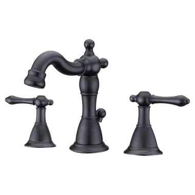 Click here to see Ultra Faucets UF55215 Ultra Faucets Prime Two-Handle Widespread Lavatory Faucet with Metal Pop-Up, 1.5 GPM, Three-Hole, Washerless Cartridge, Oil Rubbed Bronze - UF55215 