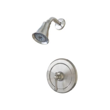 Click here to see Ultra Faucets UF78703-1 Ultra Faucets Prime Collection Single-Handle Pressure-Balanced Shower Faucet, Metal Lever Handle, ADA, Brushed Nickel - UF78703-1
