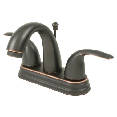 Click here to see Ultra Faucets UF45015 Ultra Faucets Vantage 3-Hole Centerset Oil-Rubbed Bronze Bathroom Faucet with Metal Pop-Up Drain, 2.2 GPM, Two-Handle, Lever Handles - UF45015