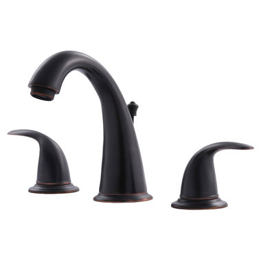 Click here to see Ultra Faucets UF55015 Ultra Faucets Vantage Two-Handle Widespread Lavatory Faucet with Pop-Up Assembly, 2.2 GPM, Three-Hole, Ceramic Disc Cartridge, Oil Rubbed Bronze - UF55015 