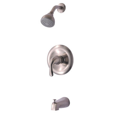 Click here to see Ultra Faucets UF78503 Ultra Faucets Vantage Collection Single-Handle Pressure-Balanced Tub/Shower Faucet, 1.8 GPM, Metal Lever Handle, ADA, Brushed Nickel - UF78503