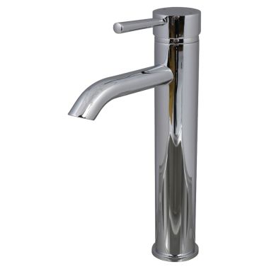 Click here to see Ultra Faucets UF36600 Ultra Faucets Euro Collection One Handle Tall Vessel Bathroom Faucet,  Less Pop-Up, 1.2GPM, Lever Handle, Single-Hole Installation, Chrome - UF36600