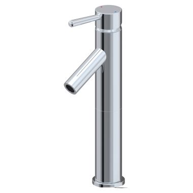 Click here to see Ultra Faucets UF36900 Ultra Faucets Euro One-Handle Tall Vessel Bathroom Faucet, Straight Spout, 1.2 GPM, Less Pop-up, Lever Handle, Deck Mount, Chrome - UF36900
