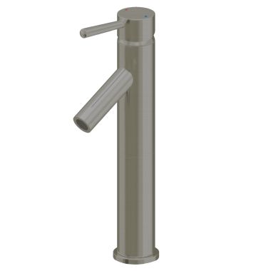 Click here to see Ultra Faucets UF36903 Ultra Faucets Euro One-Handle Tall Vessel Bathroom Faucet, Straight Spout, 1.2 GPM, Less Pop-up, Lever Handle, Deck Mount, Brushed Nickel - UF36903