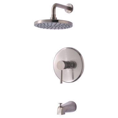 Click here to see Ultra Faucets UF79503 Ultra Faucets Euro Collection Tub and Shower Trim Requires Pressure Balance Valve, Wall-Mount Installation Brushed Nickel - UF79503