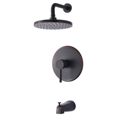 Click here to see Ultra Faucets UF79505 Ultra Faucets Euro Collection Oil Rubbed Bronze Tub and Shower Trim Requires Pressure Balance Valve, Wall-Mount Installation - UF79505