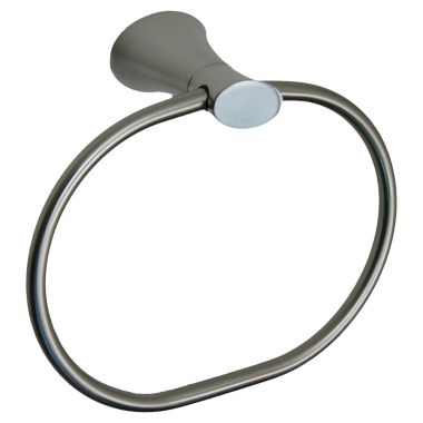 Click here to see Ultra Faucets UFA41013 Ultra Faucets Contemporary Wall Mounted Hand Towel Ring, Brushed Nickel - UFA41013