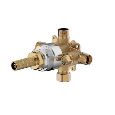 Click here to see Ultra Faucets UFP-PBV7 Ultra Faucets UFP-PBV7 Pressure Balance Tub/Shower Rough-In Valve w/ Stops, 1/2