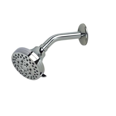 Click here to see Ultra Faucets UF90700 Ultra Faucets Icon 3.75in 5-Spray Function Shower Head, 2.5 GPM, Wall-Mount, Round Shape, Lead-Free Compliant, Chrome - UF90700