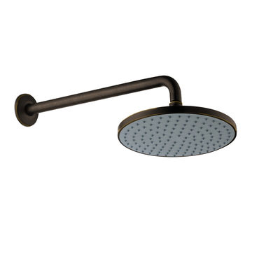 Click here to see Ultra Faucets UF91005 Ultra Faucets Euro Collection 8in Round Shower Head with Arm and Flange, Single-Function, 2.5 GPM, Wall-Mount, Oil Rubbed Bronze - UF91005