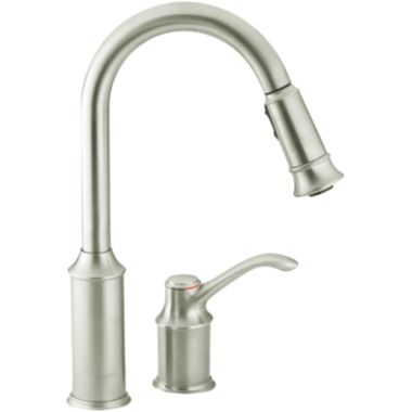 Click here to see Moen 7590CSL Moen 7590CSL Single Handle High Arc Pulldown Kitchen Faucet