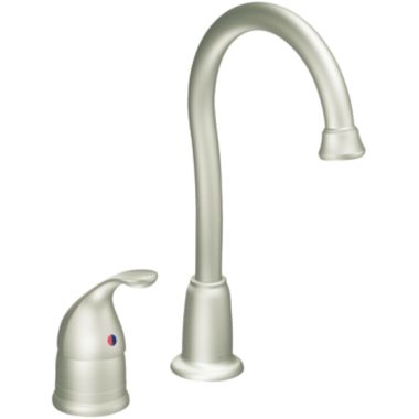 Click here to see Moen 4905CSL Moen Camerist Single Handle High Arc Bar/Prep Faucet, 2 Hole, Stainless Steel - 4905CSL