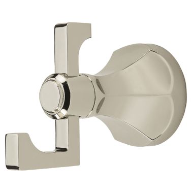 Click here to see Pfister BRH-DE0D Pfister Arterra Double Robe Hook, Metal Construction, Polished Nickel - BRH-DE0D
