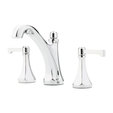 Click here to see Pfister LG49-DE0C Pfister Arterra Widespread Bathroom Faucet with Metal Pop-Up, Two-Handle, 1.2 GPM, Lever Handle, TiteSeal, Pforever Seal, Polished Chrome - LG49-DE0C