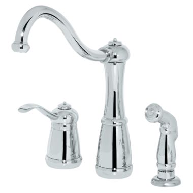 Click here to see Pfister LG26-3NCC Pfister LG26-3NCC Polished Chrome Marielle Single-Handle Kitchen Faucet