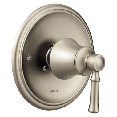 Click here to see Moen T2181BN Moen Dartmoor Posi-Temp Single-Handle Valve Trim, Lever Handle, Brushed Nickel - T2181BN