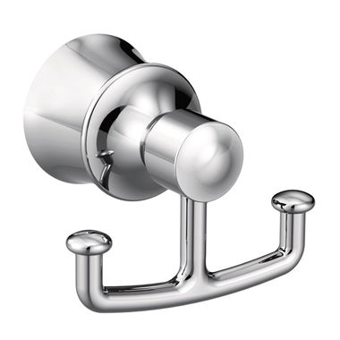 Click here to see Moen YB2103CH Moen Dartmoor Double Robe Hook, Zinc Constructed, Chrome - YB2103CH