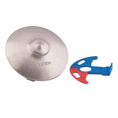 Click here to see Moen 100155CSL Moen 100155CSL Part Handle Cap, Nova Single Handle Kitchen, Classic StaiNLess