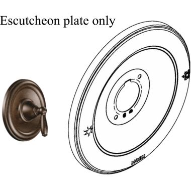 Click here to see Moen 131108ORB Moen 131108ORB Brantford Escutcheon - Oil Rubbed Bronze